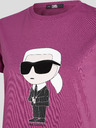 Karl Lagerfeld Lila Damen-T-Shirt KARL LAGERFELD