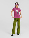 Karl Lagerfeld Lila Damen-T-Shirt KARL LAGERFELD