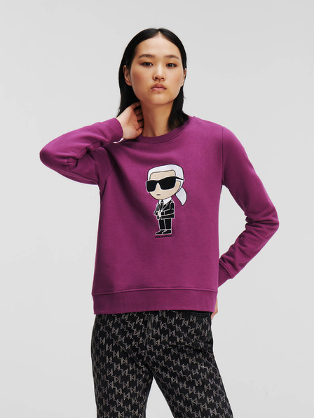 Karl Lagerfeld Violettes Damen-Sweatshirt KARL LAGERFELD