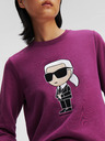 Karl Lagerfeld Violettes Damen-Sweatshirt KARL LAGERFELD