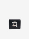 Karl Lagerfeld Schwarzes Damen Portemonnaie aus Leder KARL LAGERFELD