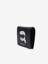 Karl Lagerfeld Schwarzes Damen Portemonnaie aus Leder KARL LAGERFELD