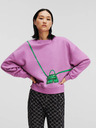Karl Lagerfeld Rosa Damen-Sweatshirt in Übergröße KARL LAGERFELD