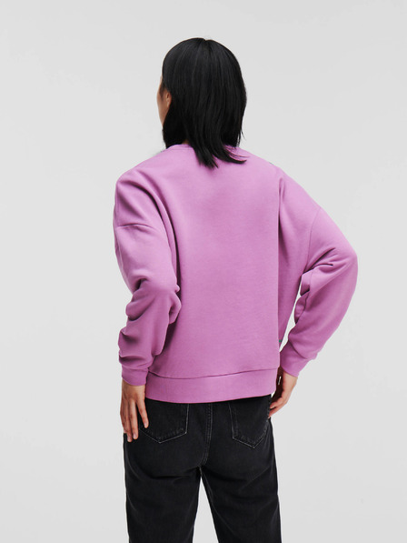 Karl Lagerfeld Rosa Damen-Sweatshirt in Übergröße KARL LAGERFELD