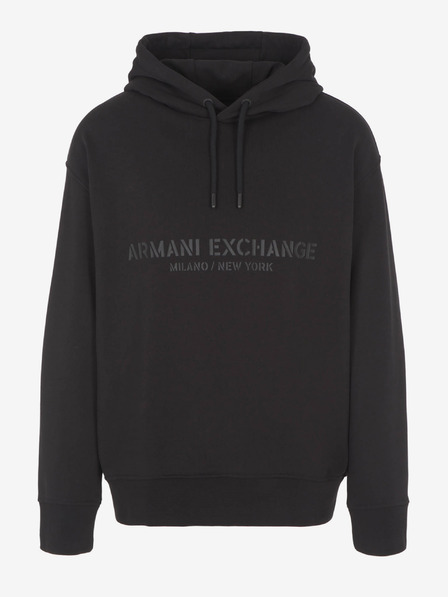 Armani Exchange Schwarzer Herren-Kapuzenpullover Armani Exchange