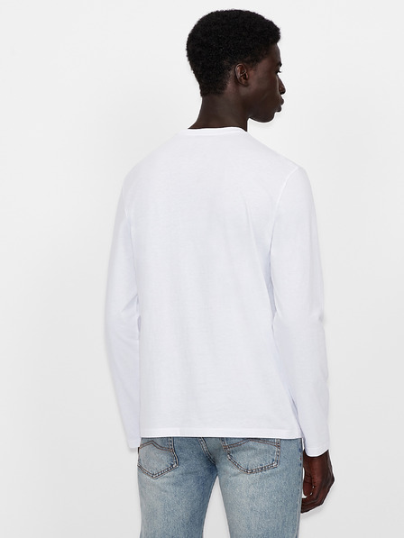 Armani Exchange Weißes Langarmhemd für Herren Armani Exchange