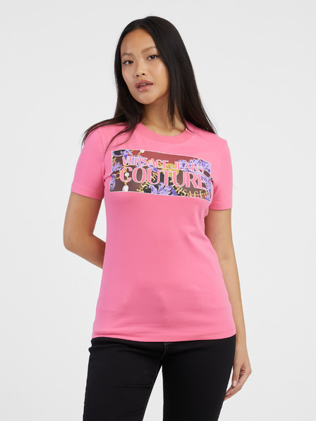 Versace Jeans Couture Rosa Damen-T-Shirt Versace Jeans Couture