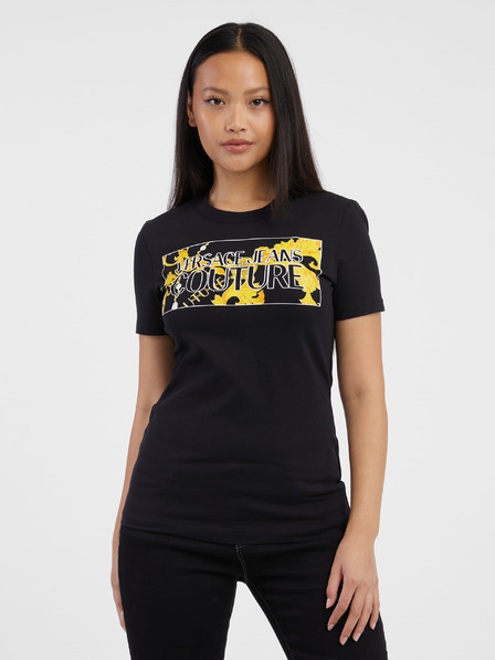Versace Jeans Couture Schwarzes Damen T-Shirt Versace Jeans Couture