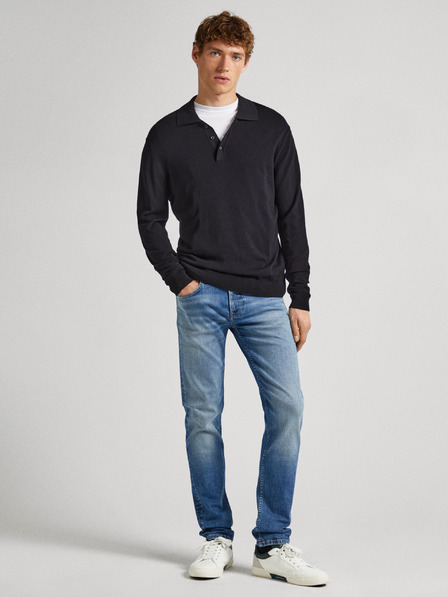 Pepe Jeans Blaue Straight Fit Jeans für Männer Pepe Jeans