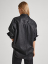 Pepe Jeans Schwarzes Damen Denim Oversized Shirt Pepe Jeans