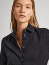 Pepe Jeans Schwarzes Damen Denim Shirt Kleid Pepe Jeans