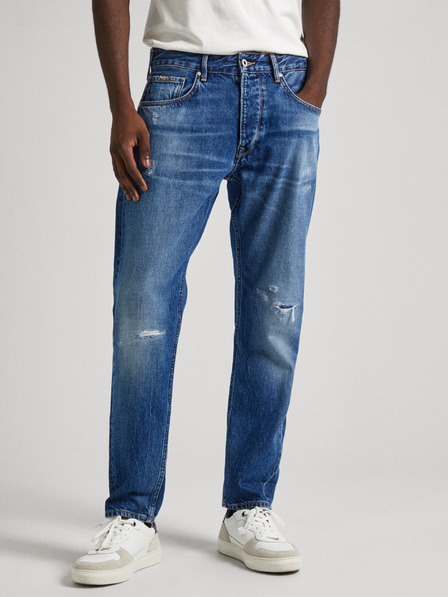 Pepe Jeans Blaue Straight Fit Jeans für Männer Pepe Jeans