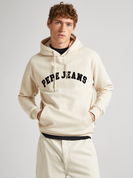 Pepe Jeans Cremefarbener Herren Hoodie Pepe Jeans