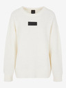 Armani Exchange Cremefarbener Armani Exchange Damen Wollpullover