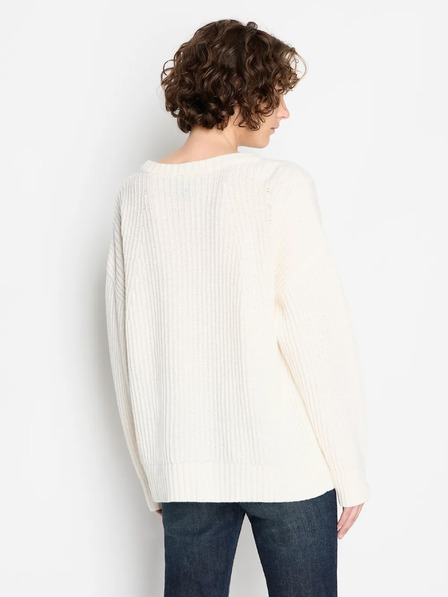 Armani Exchange Cremefarbener Armani Exchange Damen Wollpullover