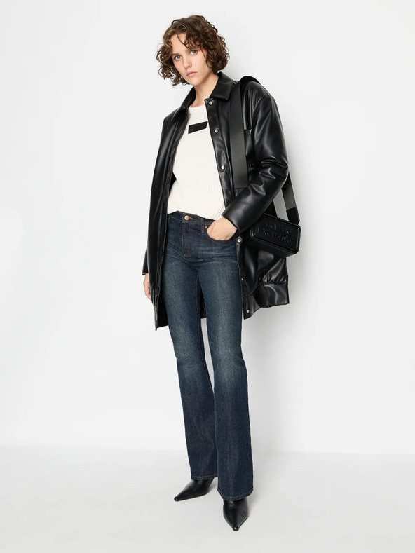 Armani Exchange Cremefarbener Armani Exchange Damen Wollpullover