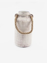 SIFCON Kleine Vase aus Steingut mit Seilgriff SIFCON