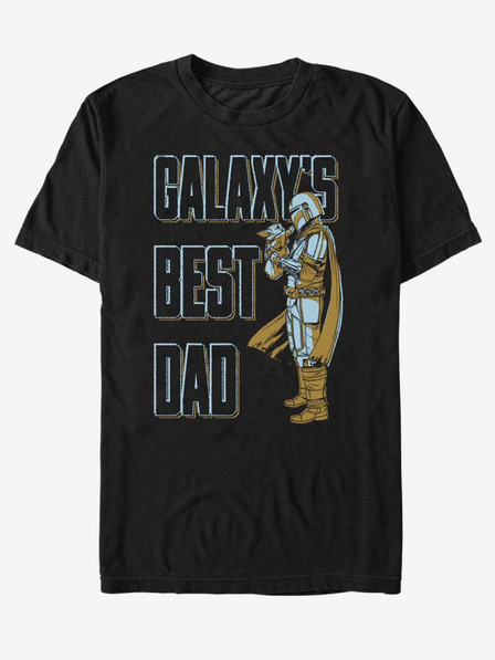ZOOT.Fan Schwarzes Unisex-T-Shirt ZOOT.Fan Star Wars Daddy MandoO