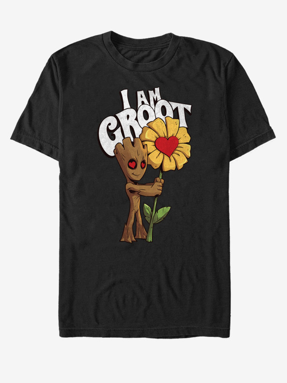 ZOOT.Fan Schwarzes Unisex-T-Shirt I Am Groot Guardians of the Galaxy Marvel