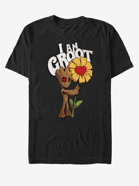 ZOOT.Fan Schwarzes Unisex-T-Shirt I Am Groot Guardians of the Galaxy Marvel