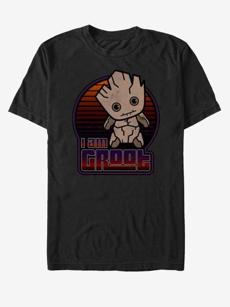 ZOOT.Fan Schwarzes Unisex-T-Shirt I Am Groot Guardians of the Galaxy Marvel