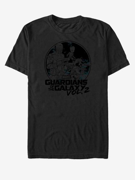 ZOOT.Fan Schwarzes Unisex-T-Shirt Star-Lord Guardians of the Galaxy vol.2 ZOOT.FAN Marvel