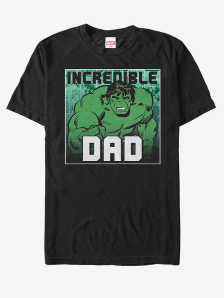 ZOOT.Fan Schwarzes Unisex-T-Shirt ZOOT.Fan Marvel Unglaublicher Vater