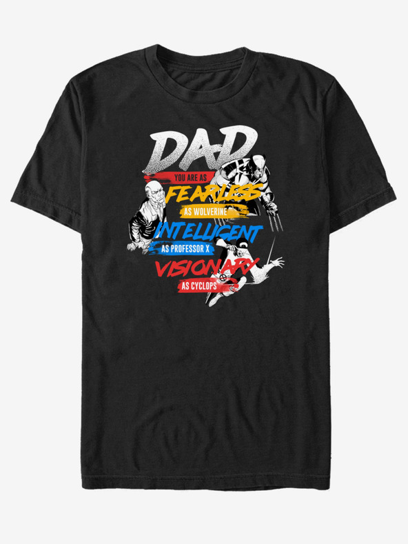 ZOOT.Fan Schwarzes Unisex-T-Shirt ZOOT.Fan Marvel X-Dad