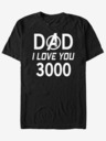 ZOOT.Fan Schwarzes Unisex-T-Shirt ZOOT.Fan Marvel Dad 3000