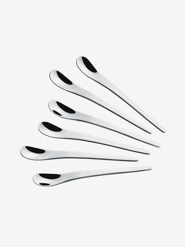 Cilio Satz mit sechs Espressolöffeln Goccia Cilio