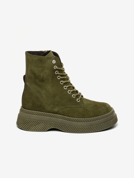 Steve Madden Dunkelgrüne Damenstiefeletten aus Wildleder Steve Madden Gaja
