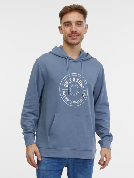 ONLY & SONS Blauer Herren ONLY & SONS Lamer Kapuzenpullover