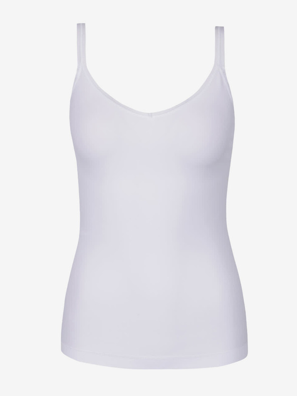 Pieces Weißes Damen Basic Tank Top Pieces Plain