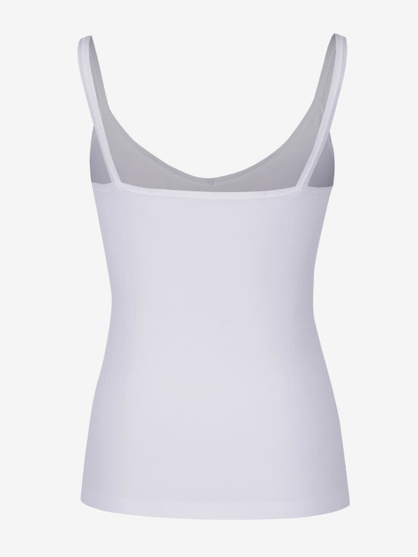 Pieces Weißes Damen Basic Tank Top Pieces Plain