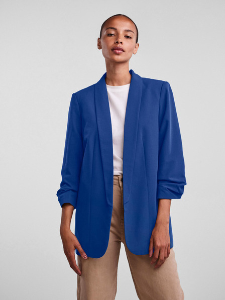 Pieces Dunkelblauer Damen-Blazer mit drei Viertel-Ärmeln Pieces Boss
