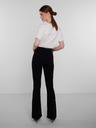Pieces Schwarze Damenjeans mit ausgestellter Passform Pieces Peggy