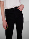 Pieces Schwarze Damenjeans mit ausgestellter Passform Pieces Peggy
