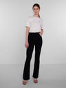 Pieces Schwarze Damenjeans mit ausgestellter Passform Pieces Peggy