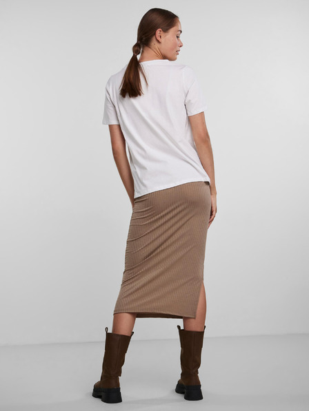 Pieces Weißes Basic-T-Shirt für Frauen Pieces Ria