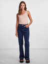 Pieces Beigefarbenes Damen-Tank-Top mit Spitze Pieces Barbera