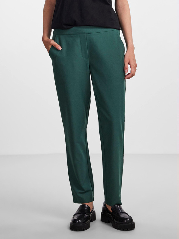 Pieces Dunkelgrüne Damenhose Pieces Boss