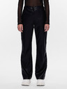 Pieces Schwarze Damen-Kunstleder-Hose Pieces Nicha