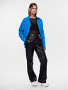 Pieces Schwarze Damen-Kunstleder-Hose Pieces Nicha
