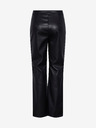 Pieces Schwarze Damen-Kunstleder-Hose Pieces Nicha