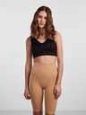 Pieces Beigefarbene Damen Shorts mit Kordelzug Pieces Imagine