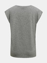 Pieces Grau gestromtes Damen-T-Shirt Pieces