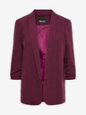 Pieces Burgunderfarbener Blazer mit Dreiviertel-Ärmeln Pieces Boss