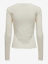 ONLY Gestreiftes Basic-T-Shirt für Damen in Creme ONLY Carlotta