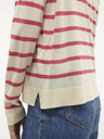 Vero Moda Rosa und cremefarbener gestreifter Damenpullover Vero Moda Nova