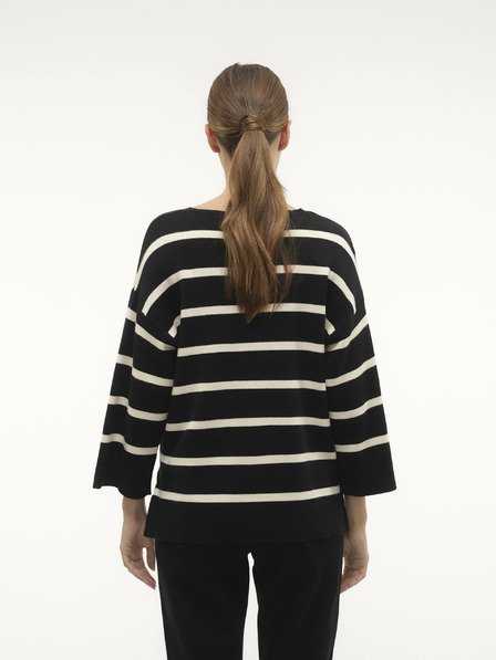 Vero Moda Schwarz-weiß gestreifter Damenpullover Vero Moda Saba